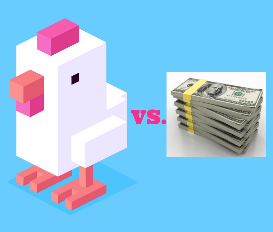 crossy road versus making moolah